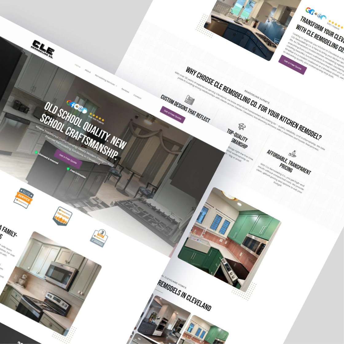 CLE Remodeling Co website