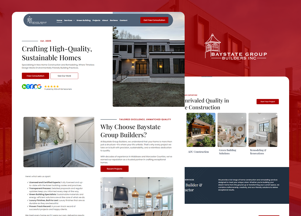 Baystate Group Builders website