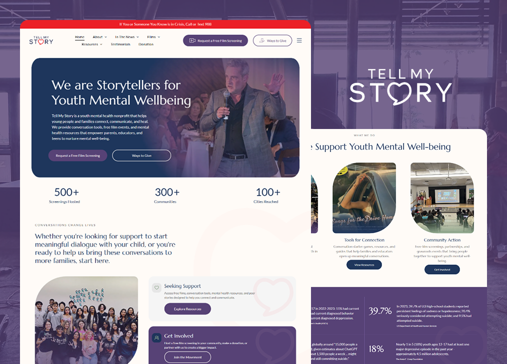 Tell My Story website