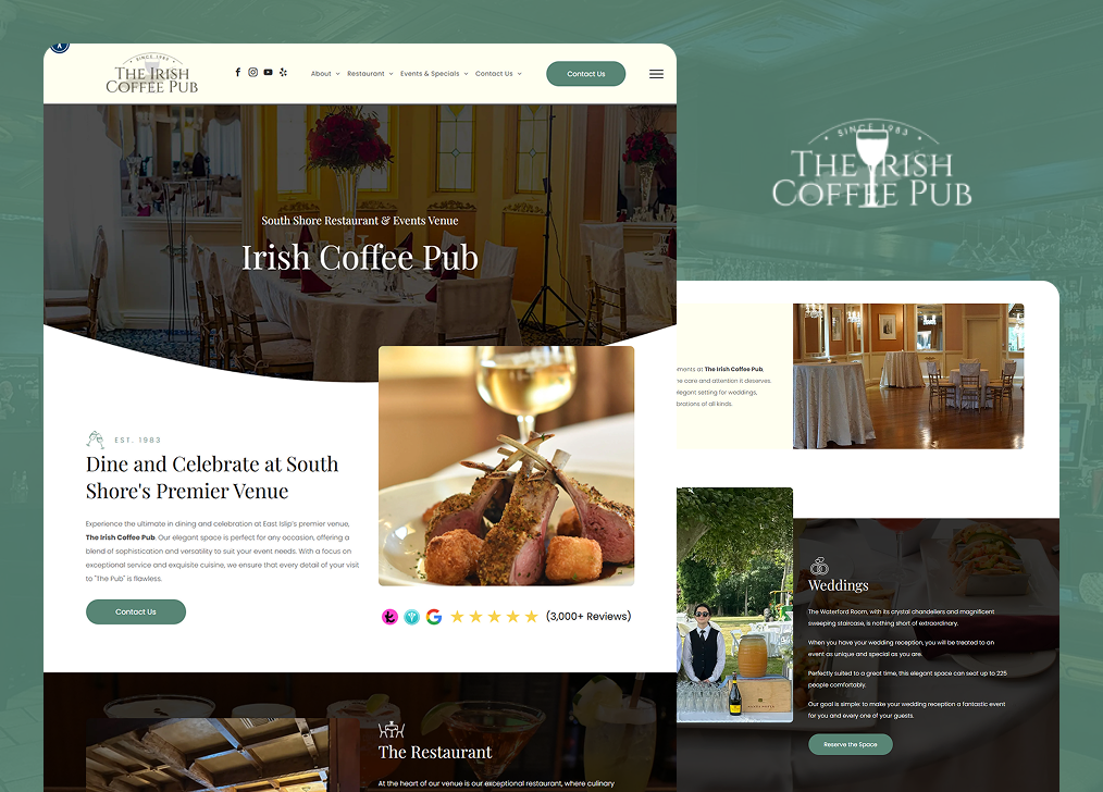 The Irish Coffee Pub website